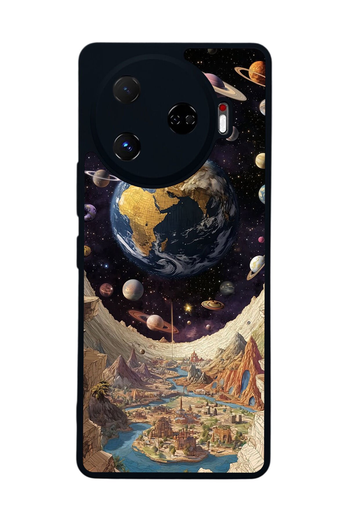 Tecno Camon 30 Pro Uyumlu Uzay Tasarımlı Glossy Premium Kılıf