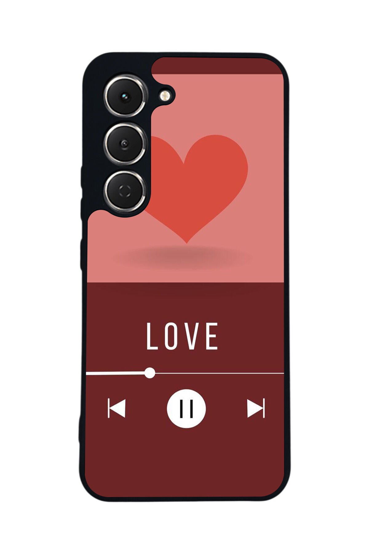 Tecno Spark 40 Pro Uyumlu Kalp Love Tasarımlı Glossy Premium Kılıf