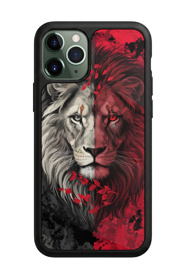 iPhone 11 Pro Max Uyumlu Aslan Tasarımlı Glossy Premium Kılıf