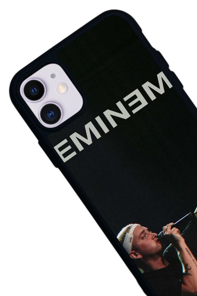 iPhone 11 Uyumlu Eminem Tasarımlı Glossy Premium Kılıf