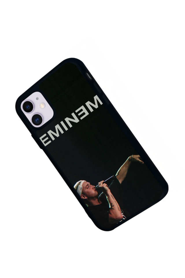 iPhone 11 Uyumlu Eminem Tasarımlı Glossy Premium Kılıf