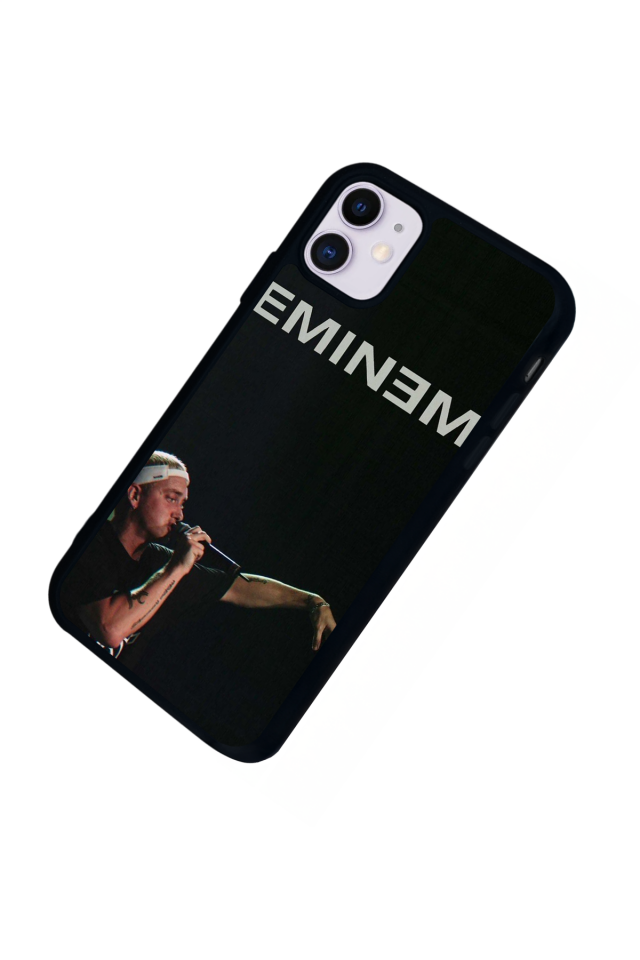 iPhone 11 Uyumlu Eminem Tasarımlı Glossy Premium Kılıf