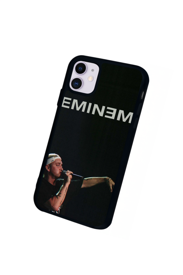 iPhone 11 Uyumlu Eminem Tasarımlı Glossy Premium Kılıf