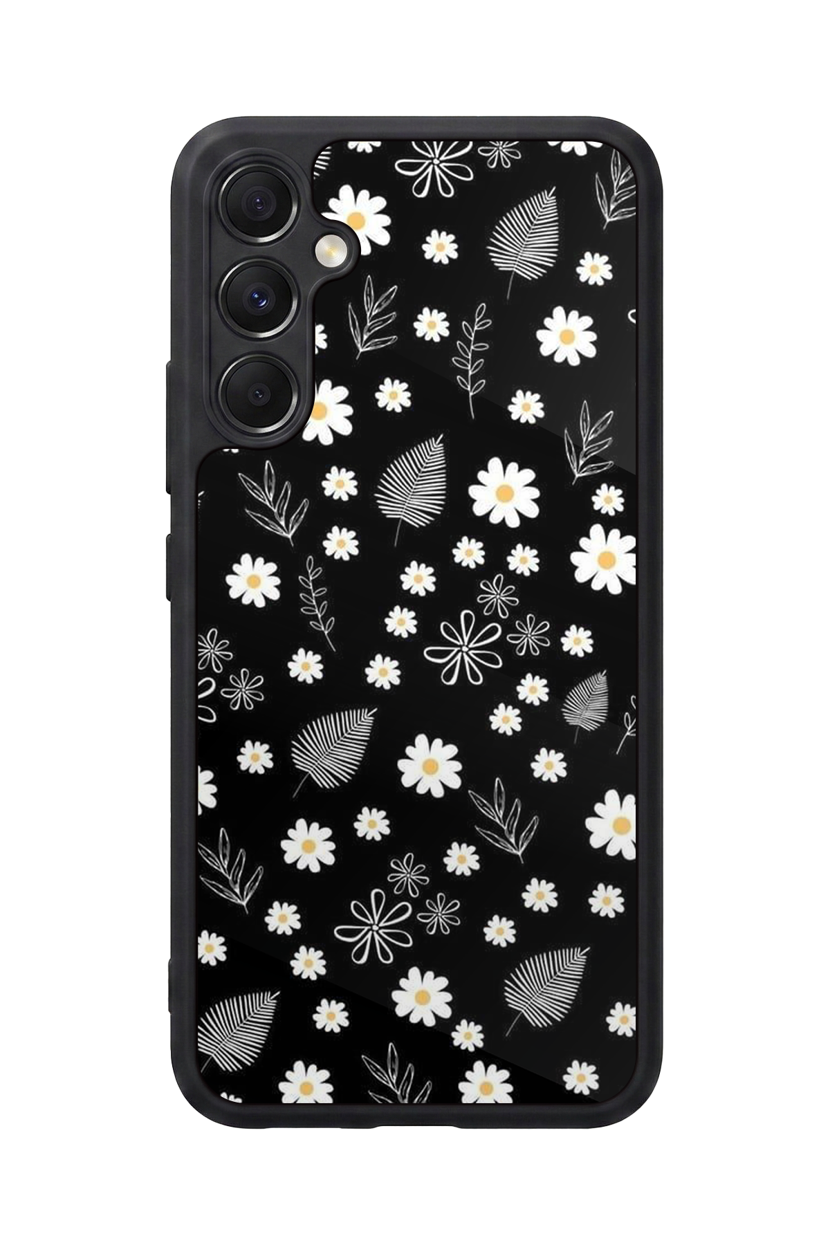 Samsung Galaxy A34 Uyumlu Floral Tasarımlı Glossy Premium Kılıf