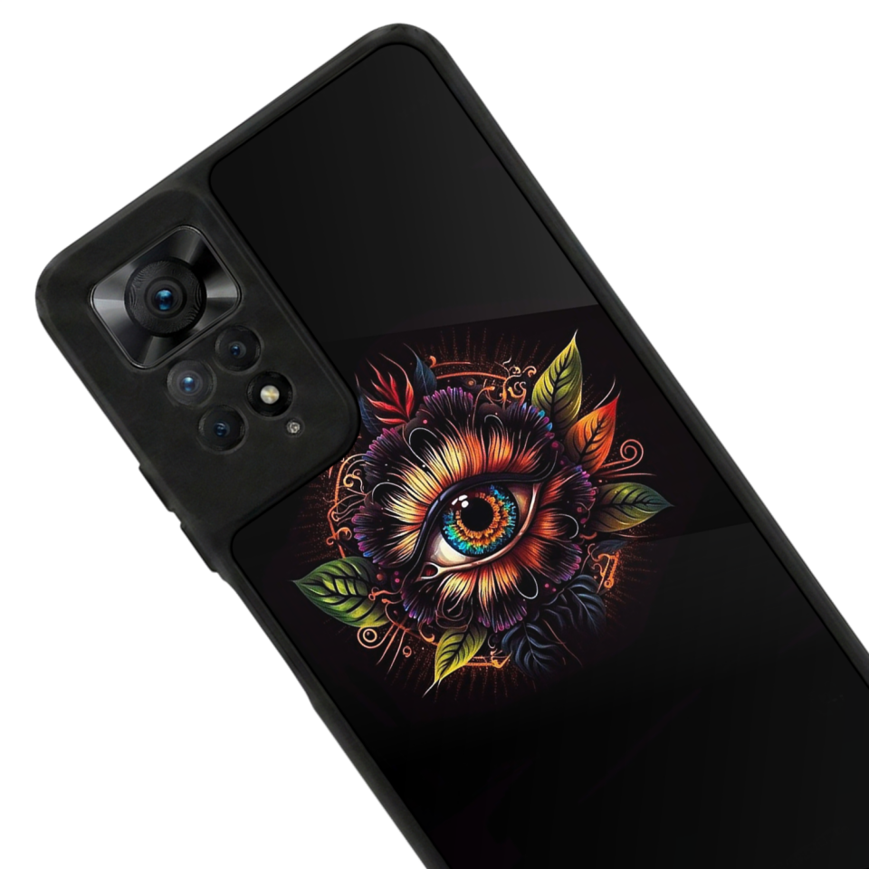 Xiaomi Redmi Note 11 Pro Uyumlu Göz Tasarımlı Glossy Premium Kılıf