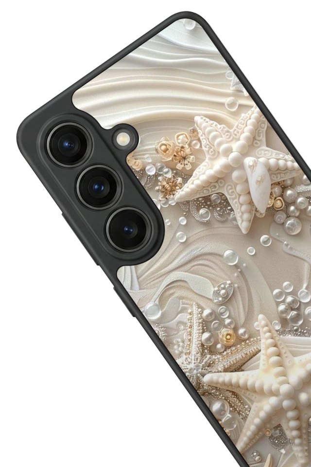 Samsung Galaxy S26 Uyumlu  İnci Tasarımlı Glossy Premium Kılıf