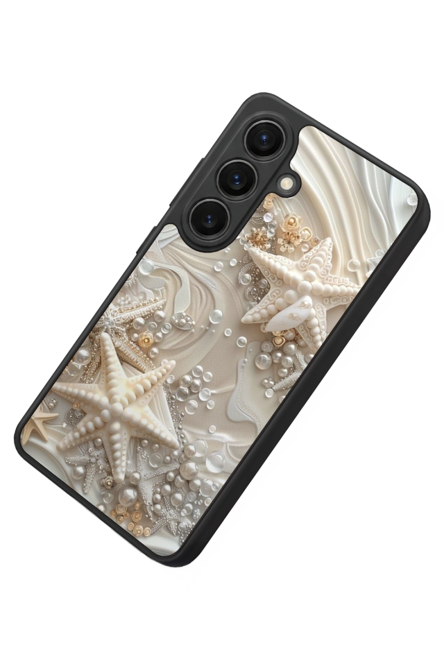 Samsung Galaxy S26 Uyumlu  İnci Tasarımlı Glossy Premium Kılıf