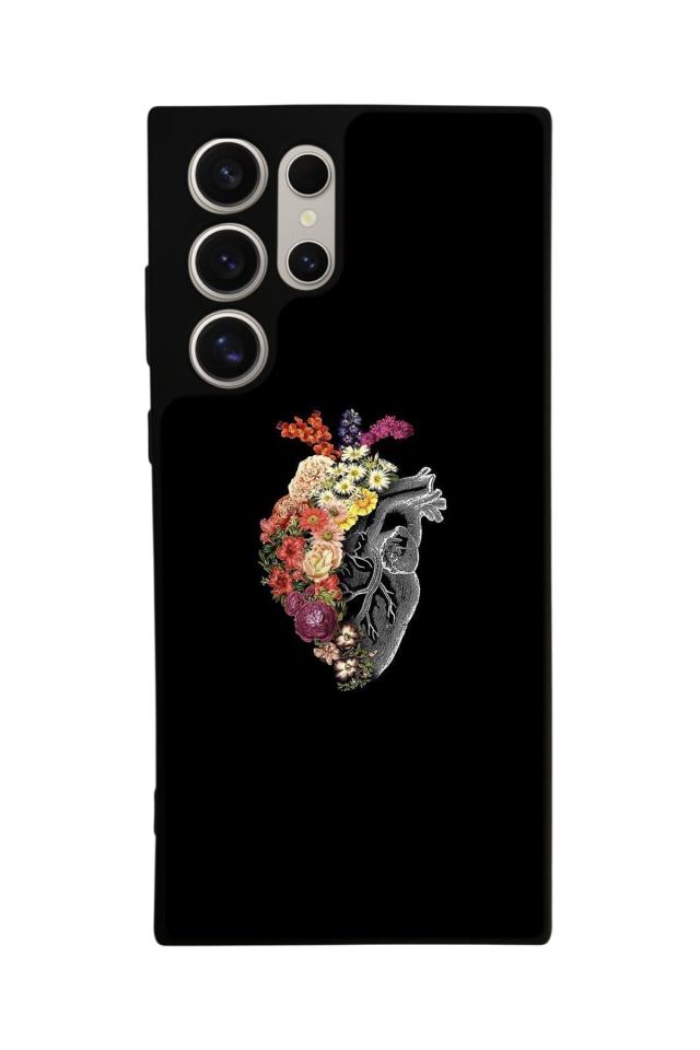 Samsung Galaxy S22 Ultra Uyumlu Kalp Love Tasarımlı Glossy Premium Kılıf