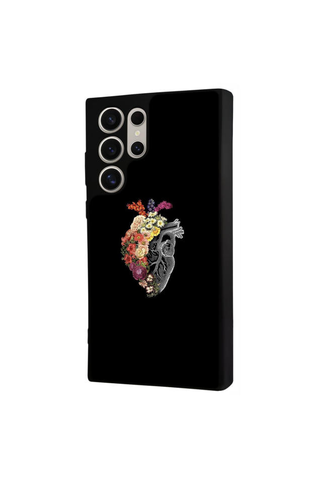 Samsung Galaxy S22 Ultra Uyumlu Kalp Love Tasarımlı Glossy Premium Kılıf