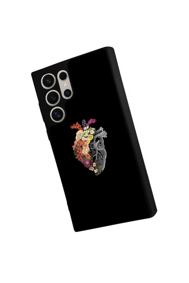 Samsung Galaxy S22 Ultra Uyumlu Kalp Love Tasarımlı Glossy Premium Kılıf