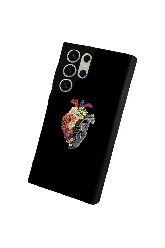 Samsung Galaxy S22 Ultra Uyumlu Kalp Love Tasarımlı Glossy Premium Kılıf