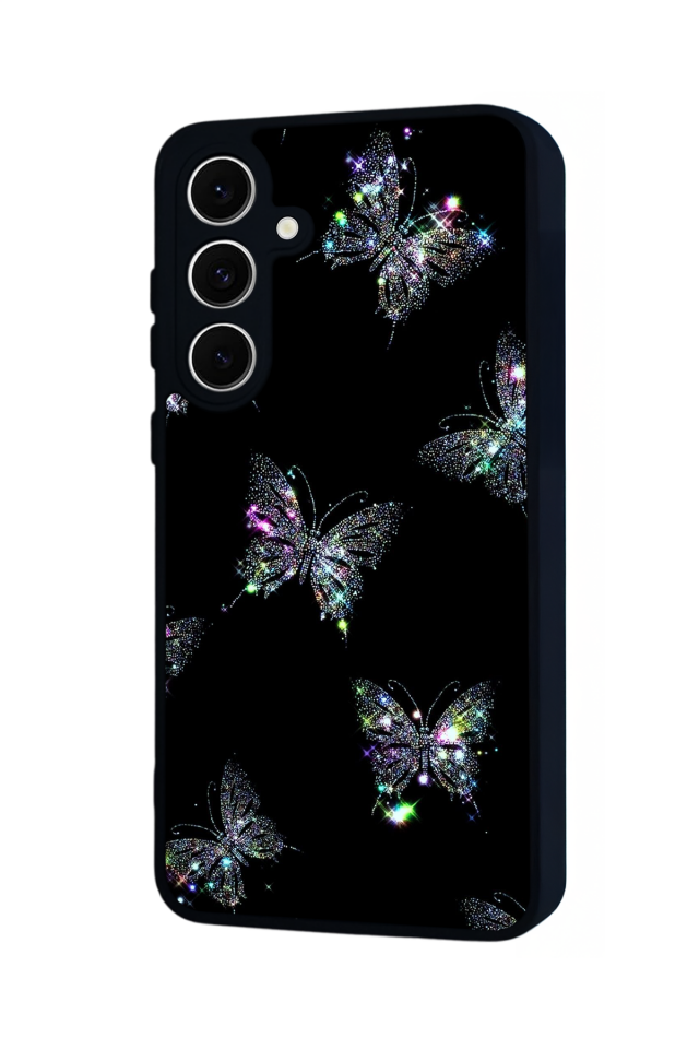 Samsung Galaxy S24 FE Uyumlu Kelebek Tasarımlı Glossy Premium Kılıf