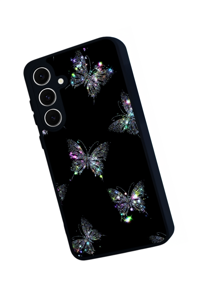 Samsung Galaxy S24 FE Uyumlu Kelebek Tasarımlı Glossy Premium Kılıf