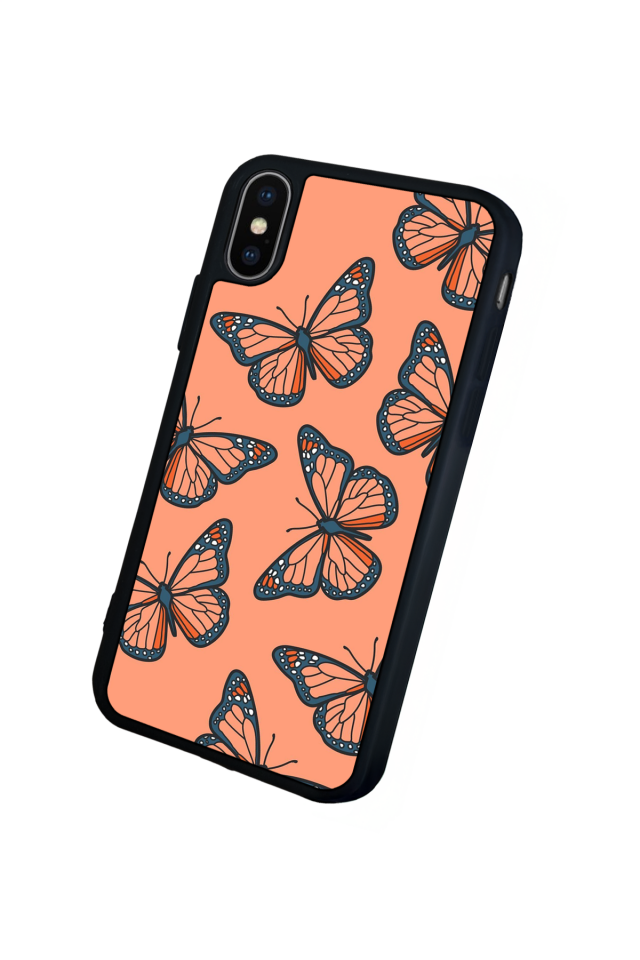 iPhone XS Max Uyumlu Kelebek Tasarımlı Glossy Premium Kılıf