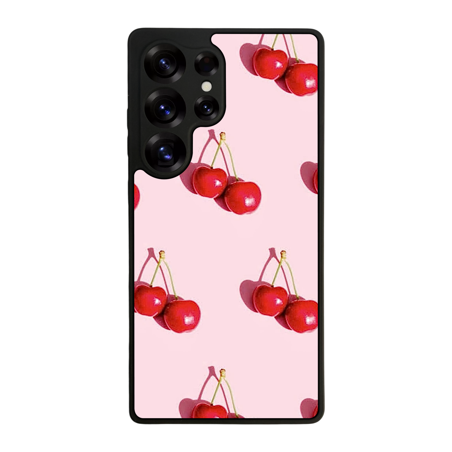 Samsung Galaxy S25 Ultra Uyumlu Kiraz Tasarımlı Glossy Premium Kılıf