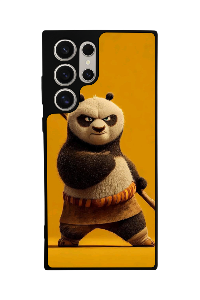 Samsung Galaxy S23 Ultra Uyumlu Kung Fu Panda Tasarımlı Glossy Premium Kılıf