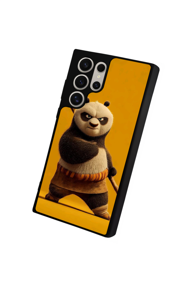Samsung Galaxy S23 Ultra Uyumlu Kung Fu Panda Tasarımlı Glossy Premium Kılıf