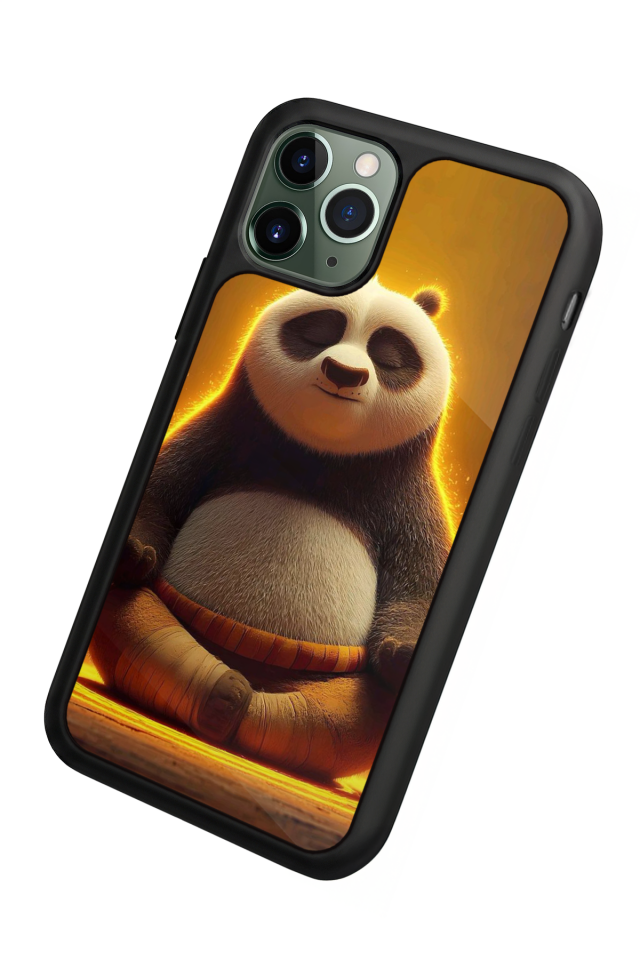 iPhone 11 Pro Uyumlu Kung Fu Panda Tasarımlı Glossy Premium Kılıf