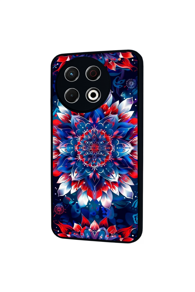 Tecno Spark 30 Pro Uyumlu Mandala Tasarımlı Glossy Premium Kılıf