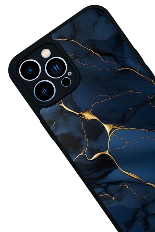iPhone 13 Pro Max Uyumlu Mermer Marble Tasarımlı Glossy Premium Kılıf