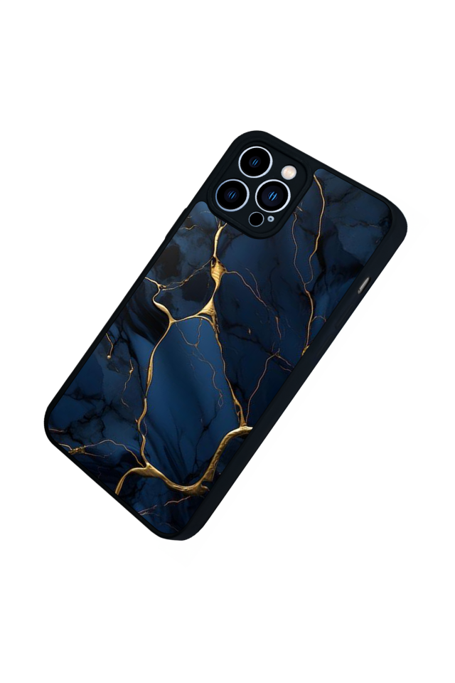 iPhone 13 Pro Max Uyumlu Mermer Marble Tasarımlı Glossy Premium Kılıf