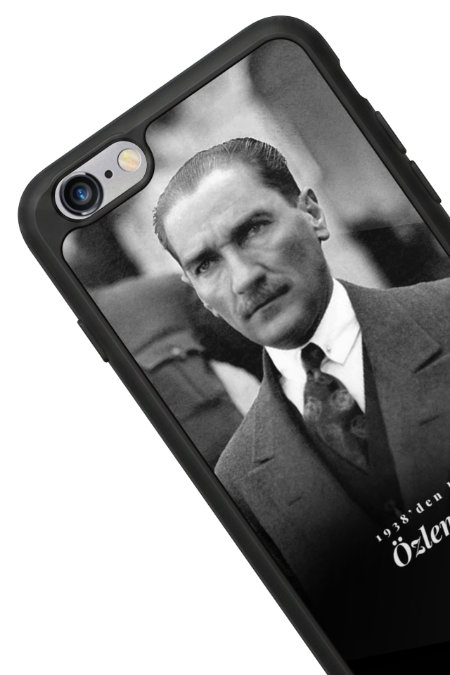 iPhone 6 Plus Uyumlu Mustafa Kemal Ataturk Tasarımlı Glossy Premium Kılıf