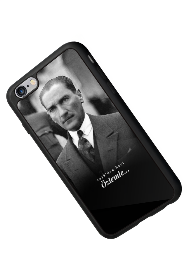 iPhone 6 Plus Uyumlu Mustafa Kemal Ataturk Tasarımlı Glossy Premium Kılıf