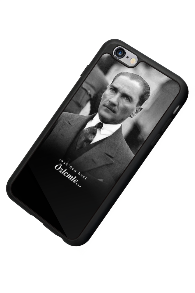 iPhone 6 Plus Uyumlu Mustafa Kemal Ataturk Tasarımlı Glossy Premium Kılıf