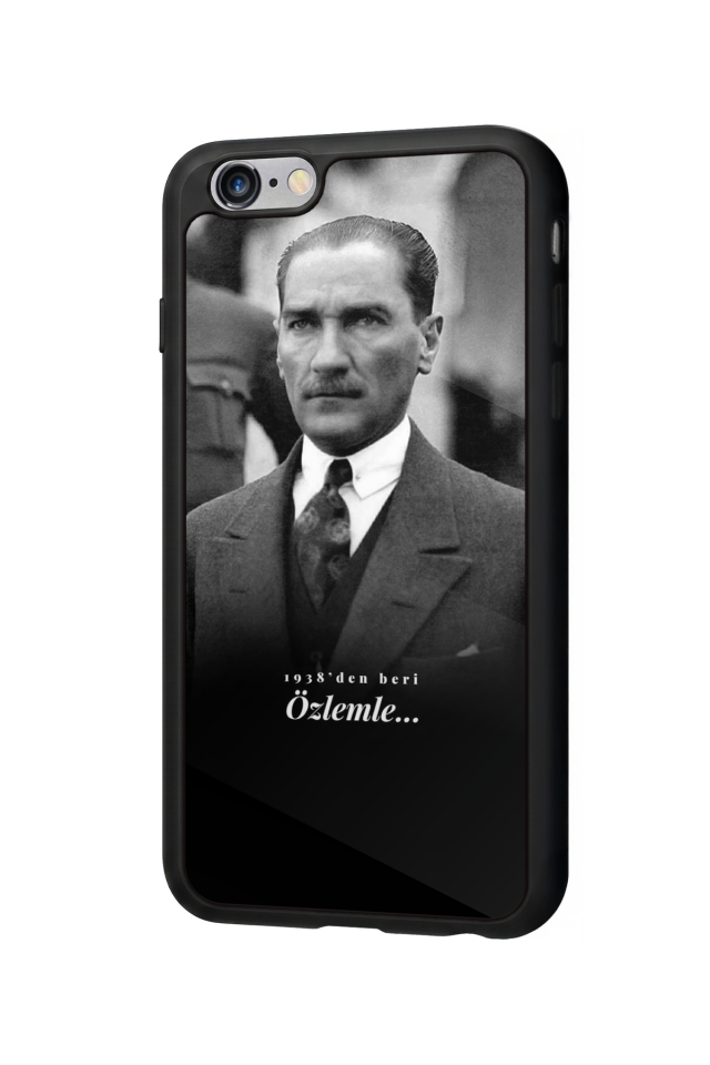iPhone 6 Plus Uyumlu Mustafa Kemal Ataturk Tasarımlı Glossy Premium Kılıf