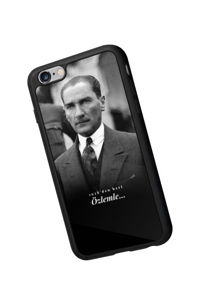 iPhone 6 Plus Uyumlu Mustafa Kemal Ataturk Tasarımlı Glossy Premium Kılıf