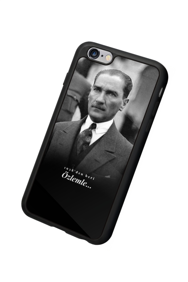 iPhone 6 Plus Uyumlu Mustafa Kemal Ataturk Tasarımlı Glossy Premium Kılıf