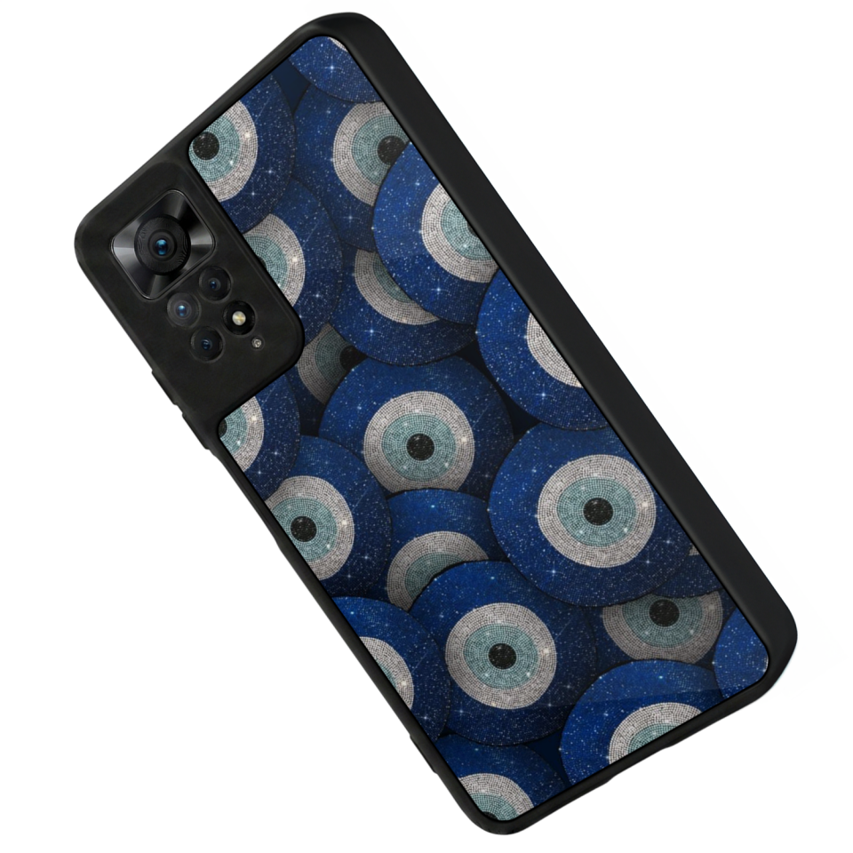 Xiaomi Redmi Note 12 Pro Uyumlu Nazar Tasarımlı Glossy Premium Kılıf