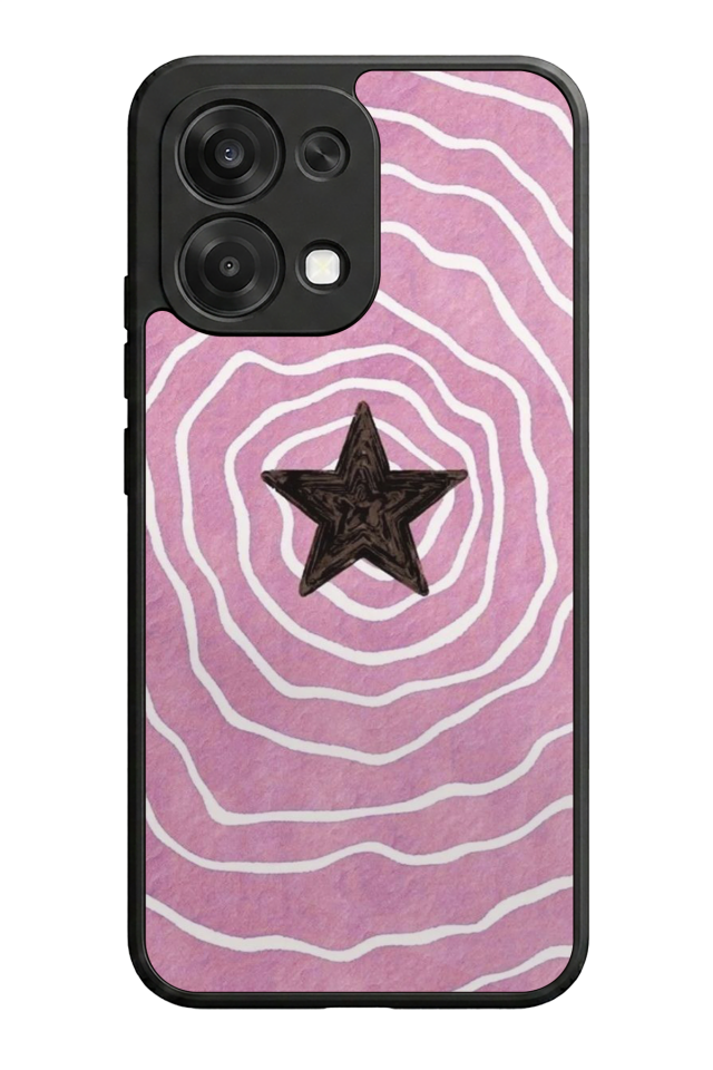 Oppo A6 Pro Uyumlu Retro Yildizlar Tasarımlı Glossy Premium Kılıf
