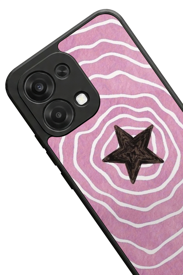 Oppo A6 Pro Uyumlu Retro Yildizlar Tasarımlı Glossy Premium Kılıf