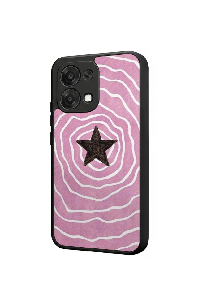 Oppo A6 Pro Uyumlu Retro Yildizlar Tasarımlı Glossy Premium Kılıf