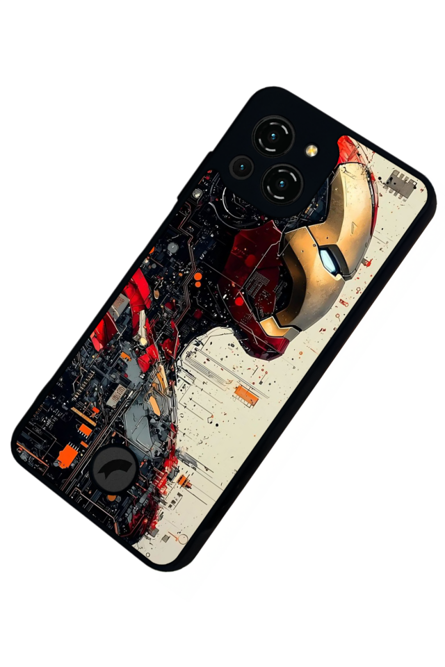 Reeder S23 Pro Max Uyumlu  Iron Man ( Demir Adam ) Tasarımlı Glossy Premium Kılıf