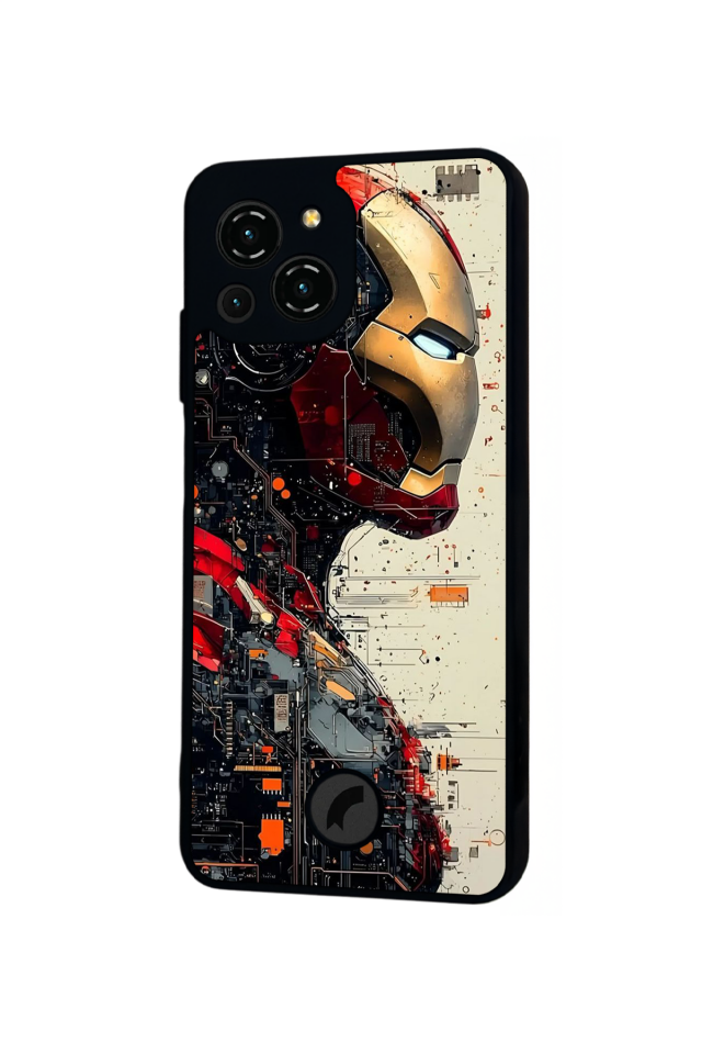 Reeder S23 Pro Max Uyumlu  Iron Man ( Demir Adam ) Tasarımlı Glossy Premium Kılıf