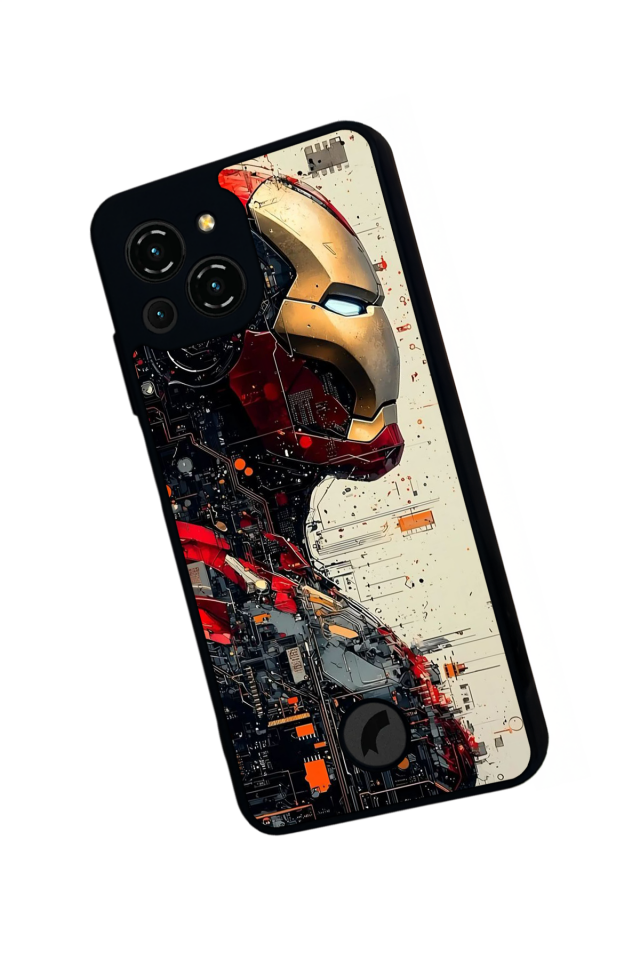 Reeder S23 Pro Max Uyumlu  Iron Man ( Demir Adam ) Tasarımlı Glossy Premium Kılıf