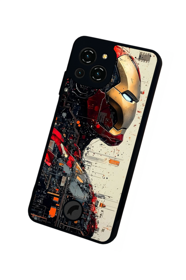 Reeder S23 Pro Max Uyumlu  Iron Man ( Demir Adam ) Tasarımlı Glossy Premium Kılıf