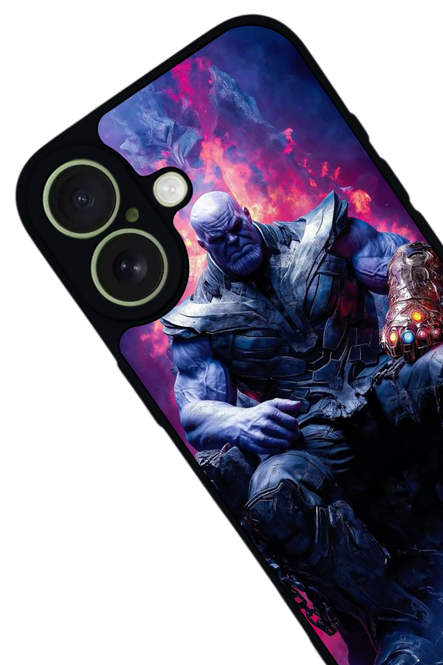 iPhone 17 Uyumlu Thanos Tasarımlı Glossy Premium Kılıf