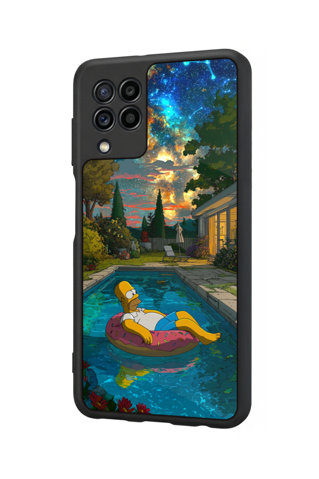Samsung Galaxy M32 Uyumlu The Simpsons Tasarımlı Glossy Premium Kılıf