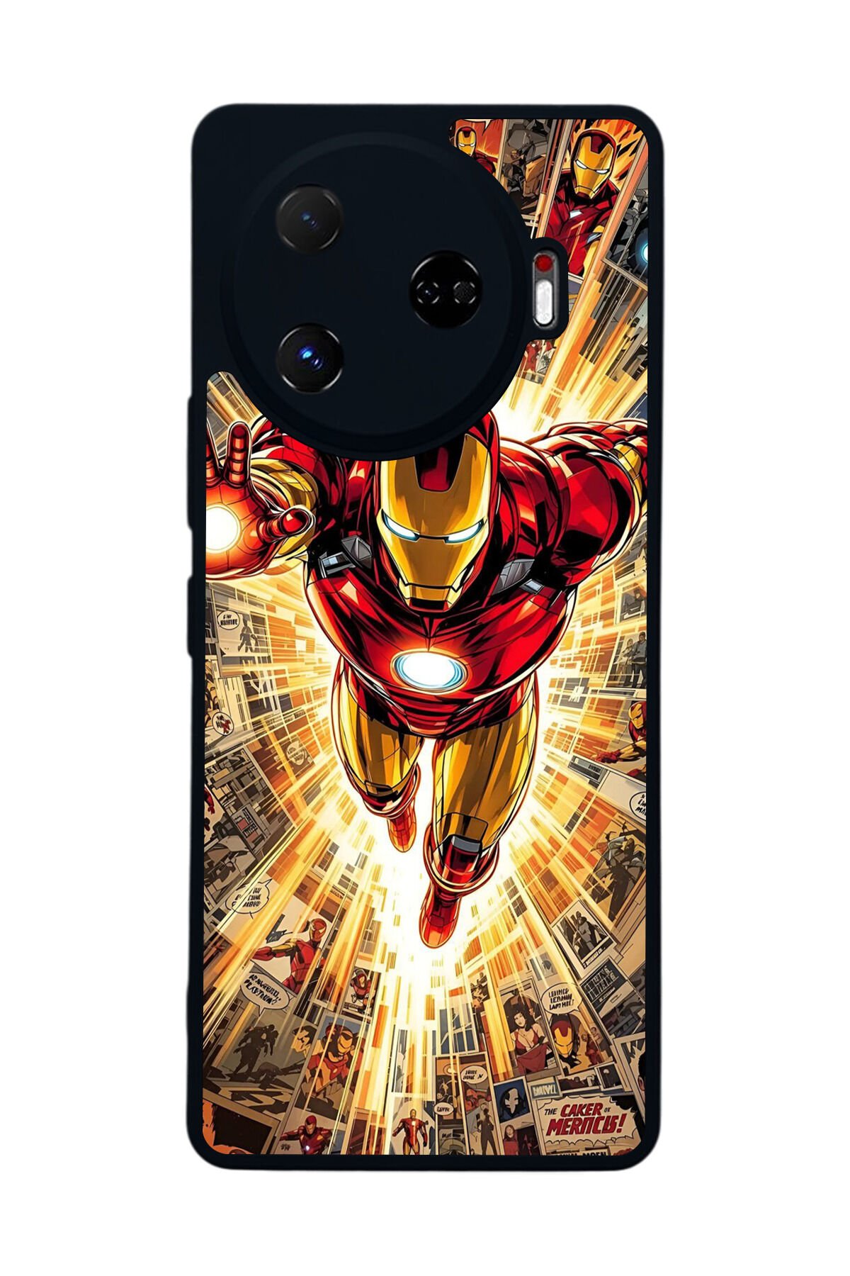 Tecno Camon 30 Pro Uyumlu Iron Man ( Demir Adam ) Tasarımlı Glossy Premium Kılıf