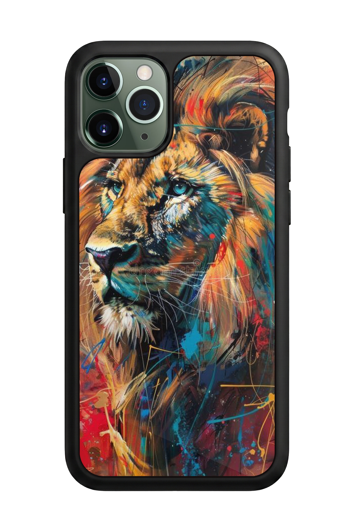 iPhone 11 Pro Max Uyumlu Aslan Tasarımlı Glossy Premium Kılıf