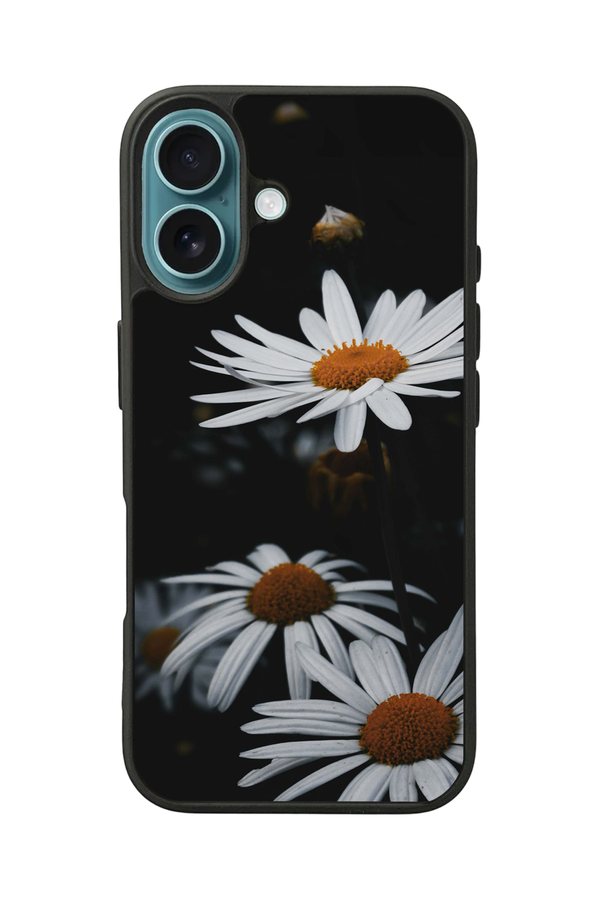 iPhone 16 Uyumlu Cicek Tasarımlı Glossy Premium Kılıf