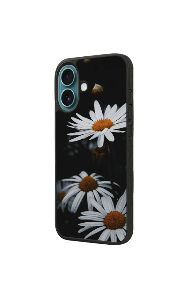 iPhone 16 Uyumlu Cicek Tasarımlı Glossy Premium Kılıf