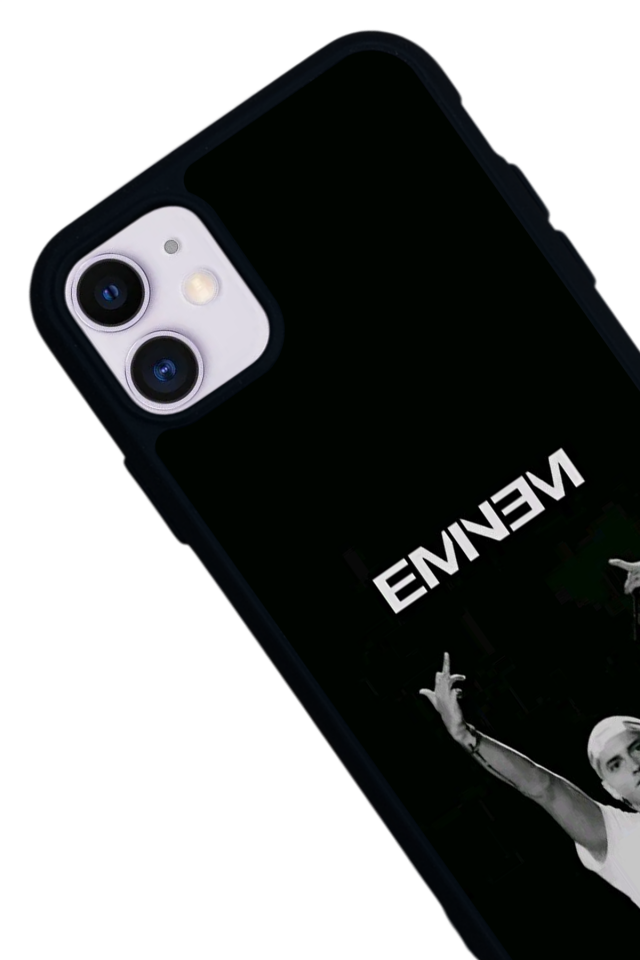 iPhone 11 Uyumlu Eminem Tasarımlı Glossy Premium Kılıf