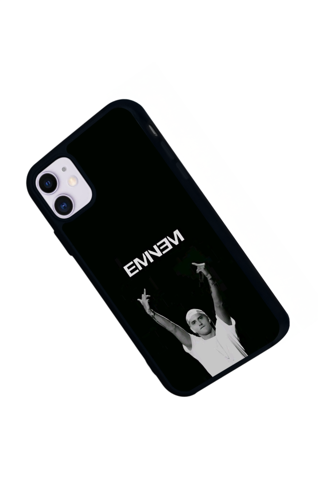 iPhone 11 Uyumlu Eminem Tasarımlı Glossy Premium Kılıf