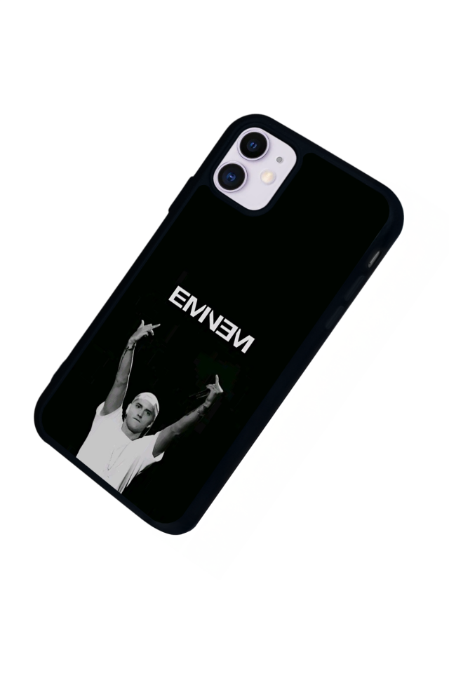 iPhone 11 Uyumlu Eminem Tasarımlı Glossy Premium Kılıf