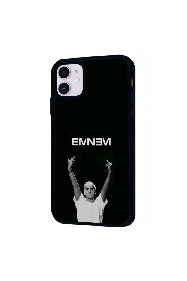iPhone 11 Uyumlu Eminem Tasarımlı Glossy Premium Kılıf
