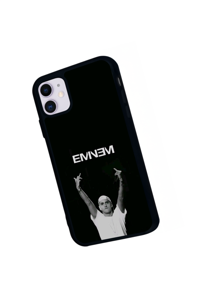 iPhone 11 Uyumlu Eminem Tasarımlı Glossy Premium Kılıf